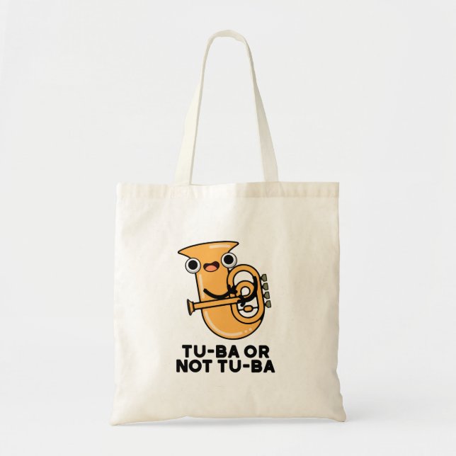 Tote Bag Tu-ba Ou Pas Tu-ba Funny Shakespeare Tuba Pun (Devant)