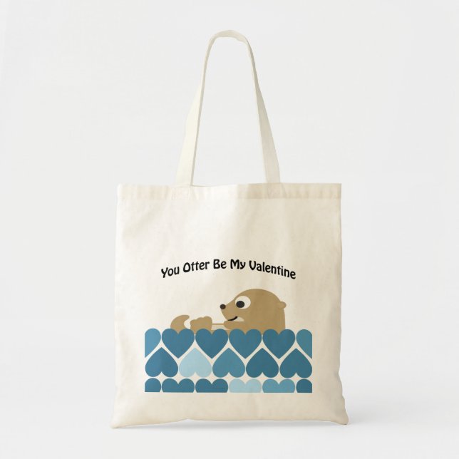Tote Bag Tu dois être ma Saint-Valentin avec les coeurs (Devant)
