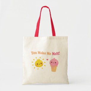 Tote Bag Tu me fais fondre, joli soleil et glace