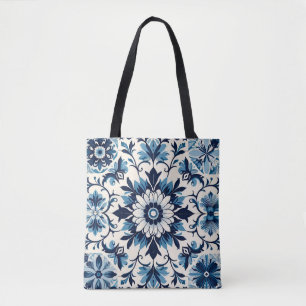Tote Bag Tuile bleue portugaise