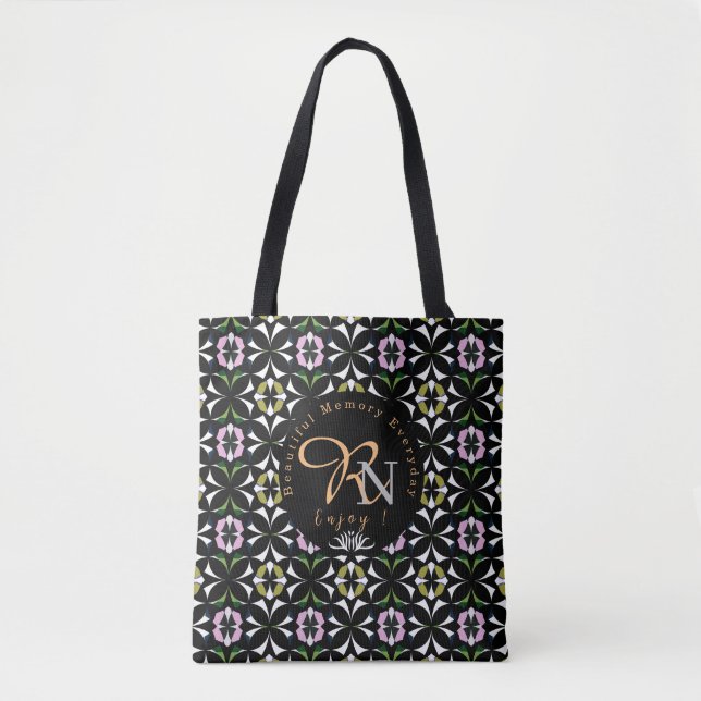 Tote Bag Tuile géométrique (Devant)