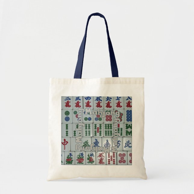 Tote Bag Tuiles de Mahjong ton (set no 6) (Devant)