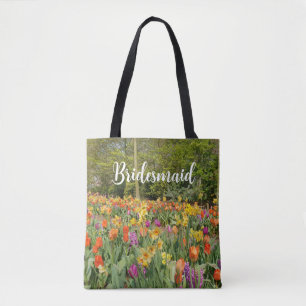 Tote Bag Tulip Garden Bridesmaid Fourre-tout