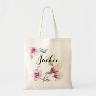 Tote Bag Tulipe Magnolia Mariage Demoiselle d'honneur Perso