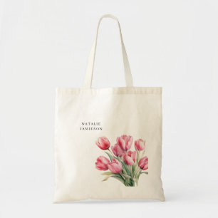Tote Bag Tulipe printemps personnalisable