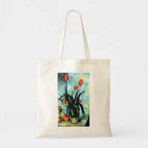 Tote Bag Tulipes dans un vase par Paul Cezanne, Art ancien