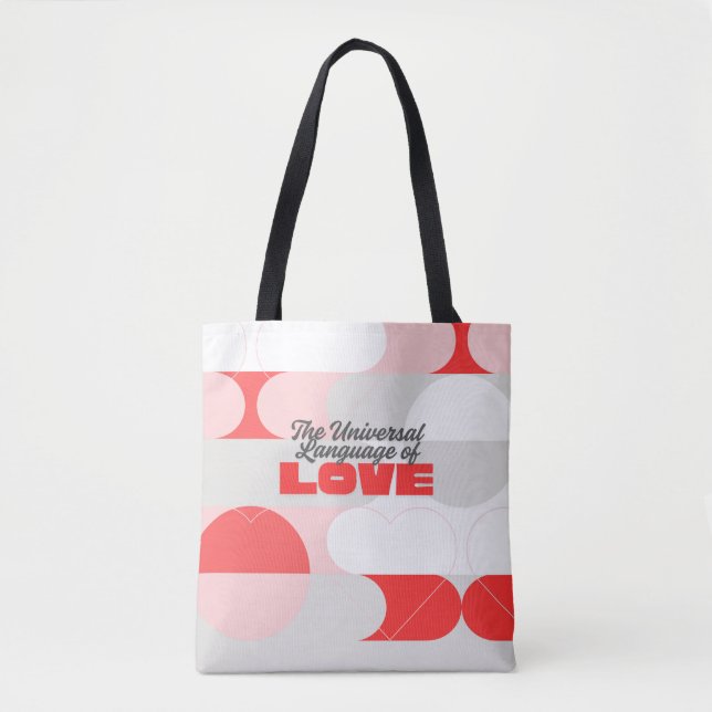 Tote Bag TULOL Red Pink White Tote (Devant)