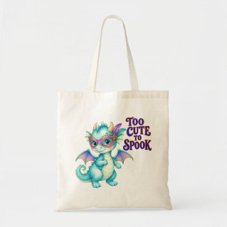 Tote Bag Turquoise Trop Mignon pour Dragon Halloween