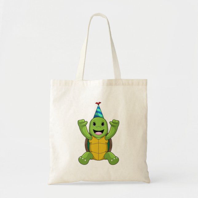 Tote Bag Turtle at Birthday (Devant)