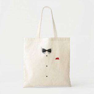 Tote Bag Tuxedo avec Bowtie pour Mariages