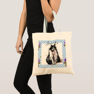 Tote Bag Tuxedo Cat Love You Black and White Cats