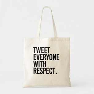 TOTE BAG TWEETEZ TOUS AVEC RESPECT