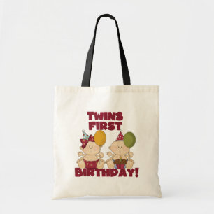 Tote Bag Twins 1er Anniversaire T-shirts et cadeaux garçon/