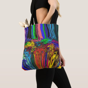 Tote Bag Twirlers colorés Abstraits / Poussés et Pinchés /