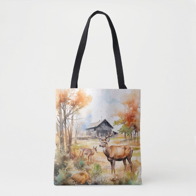 Tote Bag Two Deer (Devant)