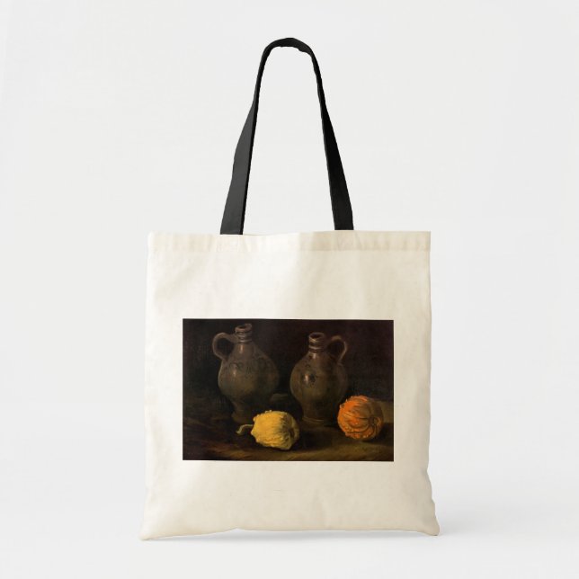 Tote Bag Two Jars and Two Citrouilles par Vincent van Gogh (Devant)