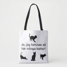 Tygkasse med katter