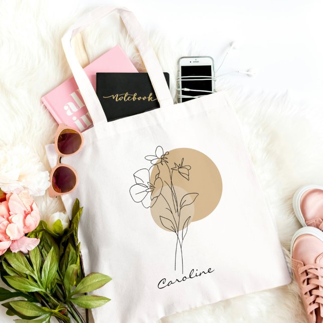 Tote Bag Typographie Boho Élégante Tendance Chic (Créateur téléchargé)