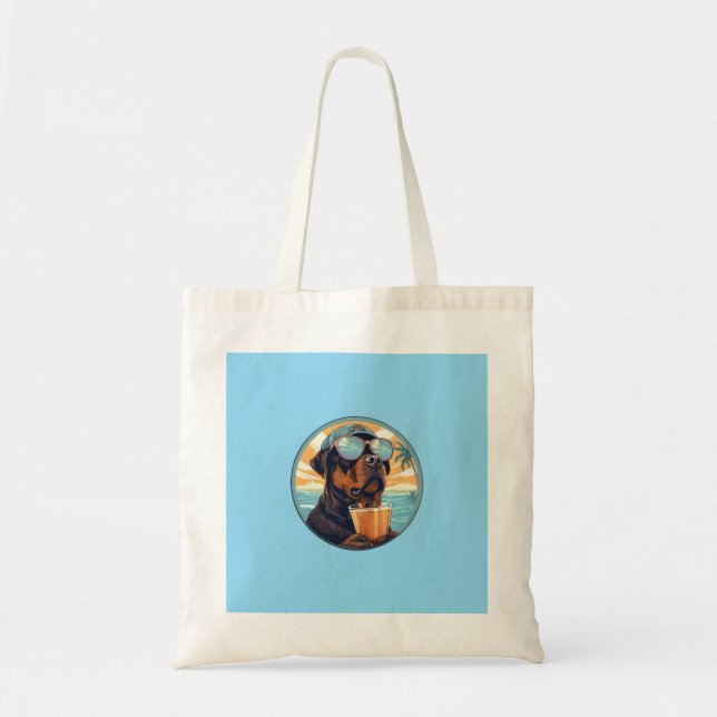 Tote Bag Typographie Cool simple et moderne Nom et photo (Devant)