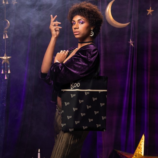 Tote Bag Typographie du bol d'Halloween (Créateur téléchargé)