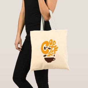 Tote Bag Typographie du café pour amateur de café