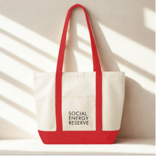 Tote Bag Typographie Moderne Drôle Texte Noir