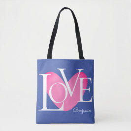 Tote Bag Typographie moderne LOVE Design de texte