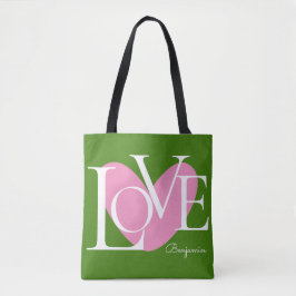 Tote Bag Typographie moderne LOVE Design de texte