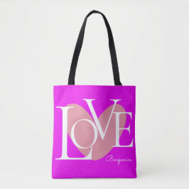 Tote Bag Typographie moderne LOVE Design de texte