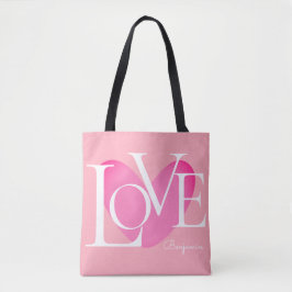 Tote Bag Typographie moderne LOVE Design de texte