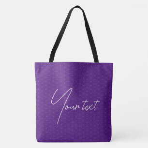 Tote Bag Typographie personnalisée Remplacez votre nom Text