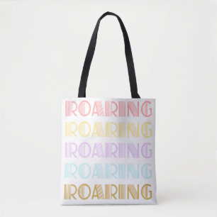 Tote Bag Typographie Rétro Gras Imprimé