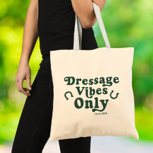 Tote Bag Typographie Rétro Gras Vibes de Dressage