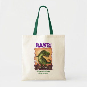 Tote Bag Tyrannosaurus Rex fête d'anniversaire prendre le s