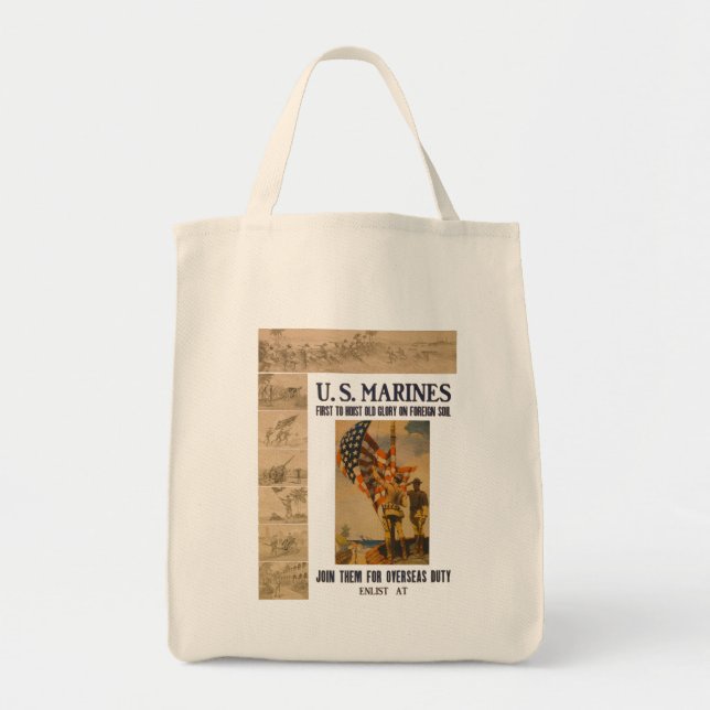 Tote Bag U.S. Marines : 1913 - Épicerie Fourre-tout #1 (Devant)