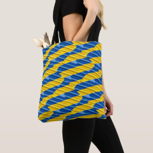 Tote Bag Ukraine bleue et jaune Inspiration de la paix anti