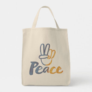 Tote Bag Ukrainien - Symbole de PAIX V-Signe Ukraine Anti-G