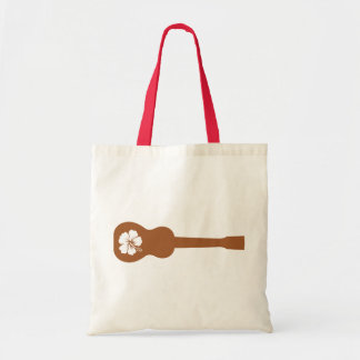 Tote Bag Ukulélé et hibisbus