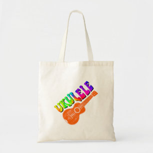 Tote Bag Ukulele Tie Dye Texte Super Art
