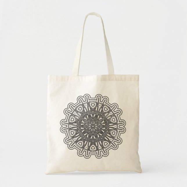 Tote Bag Ultra Cool Mandala Design #1 (Devant)