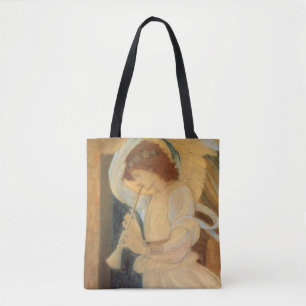 Tote Bag Un ange jouant du flageolet par Burne-Jones