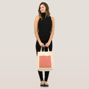 Tote Bag un arrière - plan rouge et blanc avec un motif