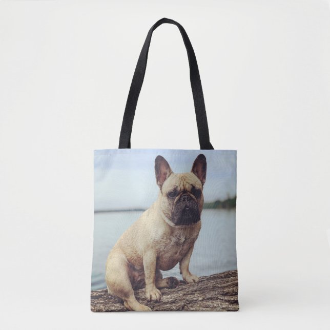 Tote Bag Un Bulldog français (Devant)