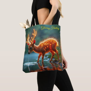 Tote Bag Un cerf de cerf mignon brille une faune lumineuse