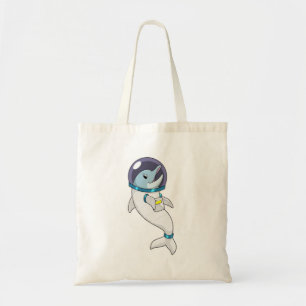 Tote Bag Un dauphin en tant qu'astronaute en costume