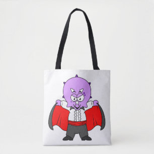 Tote Bag Un Dinosaure De Ceratops Habillé Comme Comte Dracu