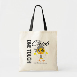 Tote Bag Un guerrier dur de cancer du cerveau de poussin