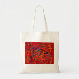 Tote Bag Un Indien Kuna en canoë