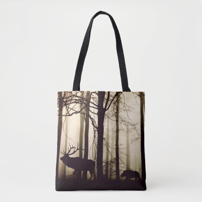 Tote Bag Un jeu de suivre le leader (Devant)