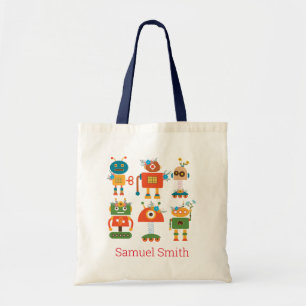 Tote Bag Un joli robot design pour enfants